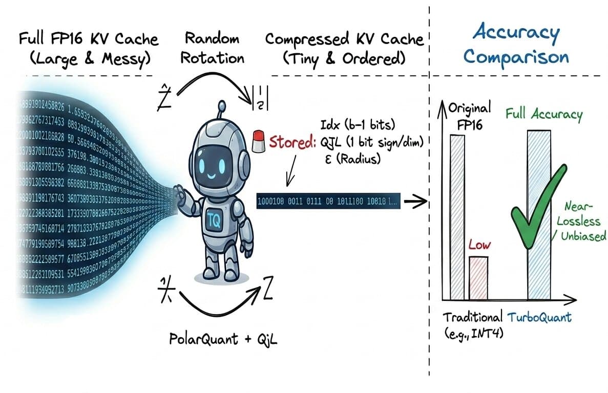 KV Cache Is Eating Your VRAM. Here’s How Google Fixed It With TurboQuant.