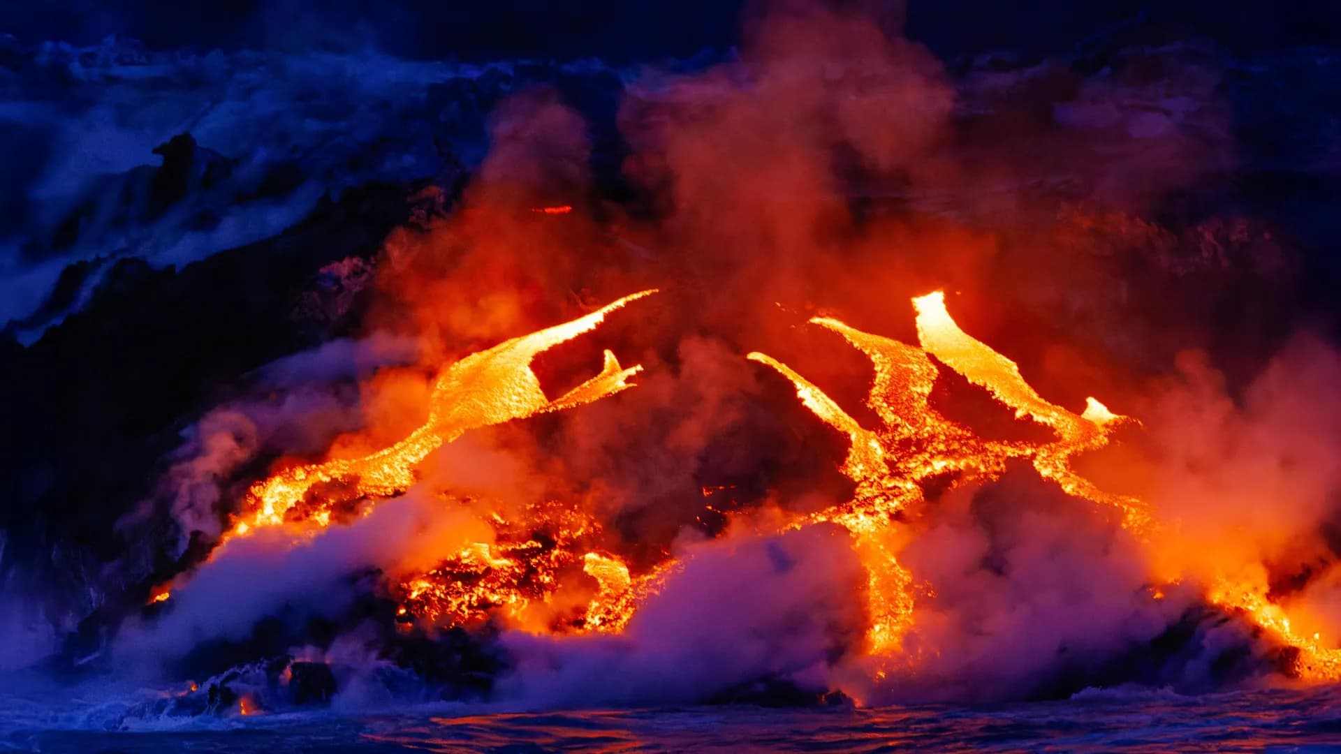 Earth is slowly peeling its continents from below, fueling ocean volcanoes