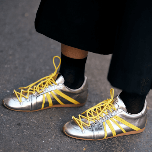 Bye, Basic White—2026 Is the Year of the Silver Sneaker