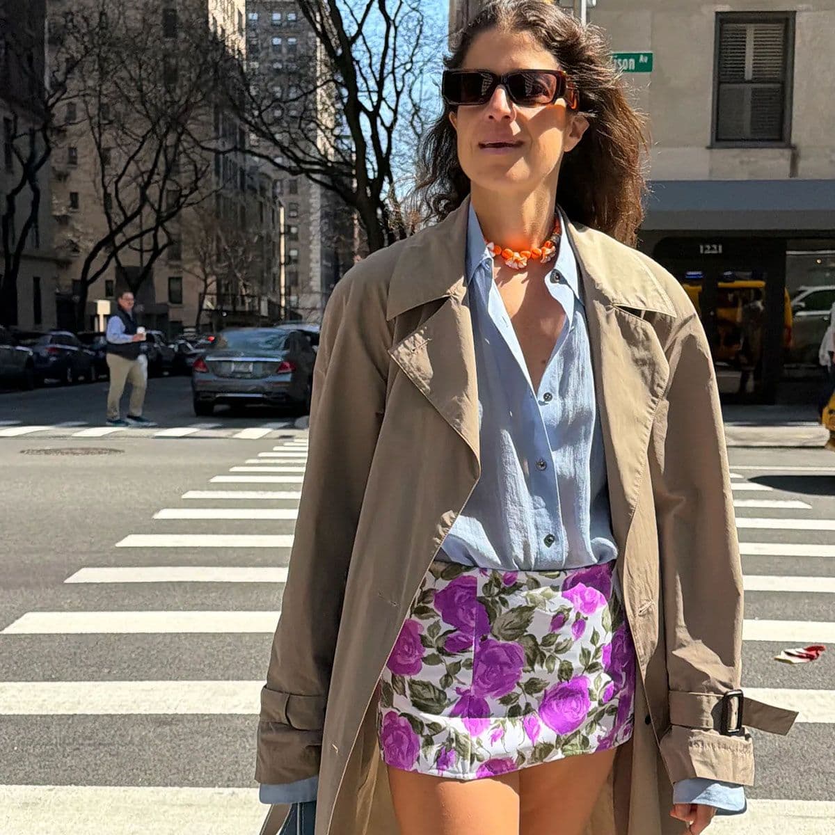 The Coolest NYC Dressers Are Very Into Florals Right Now