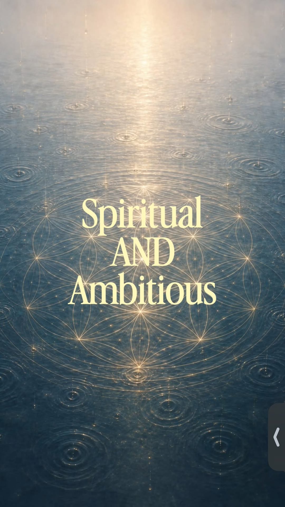 We can be BOTH. The difference is in noticing the consciousness beneath the ambition. Are we defining ourselves through ...